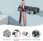 YUET Hair Dryer Holder Hairdryer Straightener Station Wall Mounted/Self - Image 2