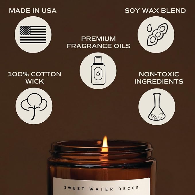 Sweet Water Decor Holiday Candle | Cloves, and Sandalwood Festive Christmas - Image 7