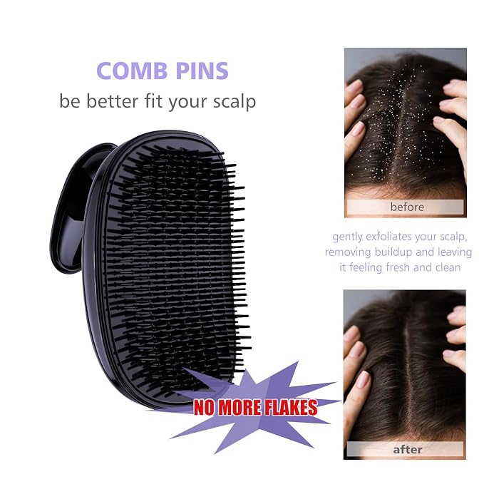 2-in-1 Scalp Massager Shampoo Brush, Scalp Scrubber, Exfoliator Brush - Image 5