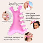 4 Pcs All-in-One Head Massager Set: Scalp Comb, Gua Sha, Octopus & Five Claw - Image 6