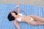 Bersuse Towels Anatolia XL Beach Blanket Throw Blanket Turkish Towel 100% - Image 2