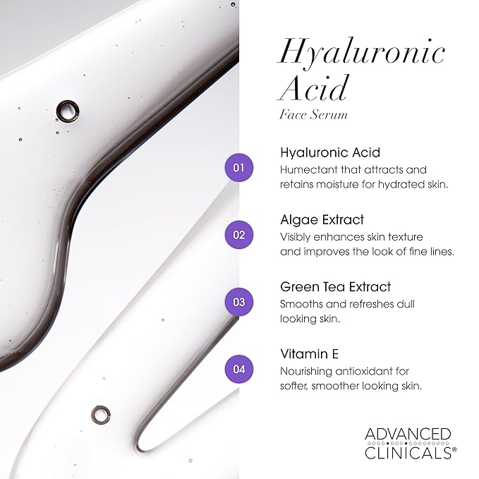 Advanced Clinicals Hyaluronic Acid Serum - Image 4