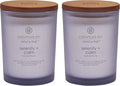 Chesapeake Bay Candle Scented Candles Serenity + Calm Medium Jar 2-Pack Perfect by ChesapeakeBayFragrance