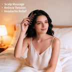 TAIHI Wooden Scalp Massager Comb, 100% Natural Wood Massage Comb - Image 2