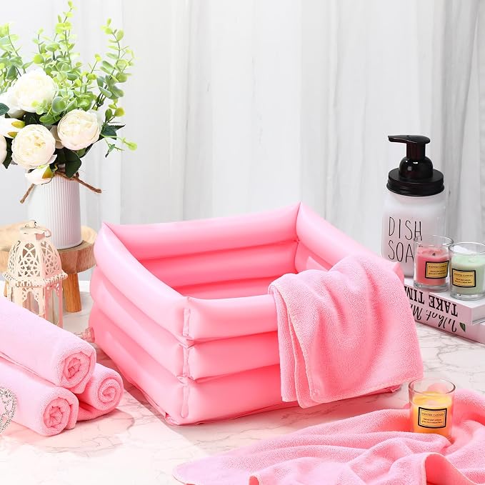 FillTouch 12 Pcs Foot Spa Kit for Girls Kids 12.5''x12.5''x8.3'' Foot Care Bath - Image 5