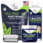 FOOT CURE Exfoliator & Callus Remover Pedicure Set – Care Kit Includes File by FOOTCURE