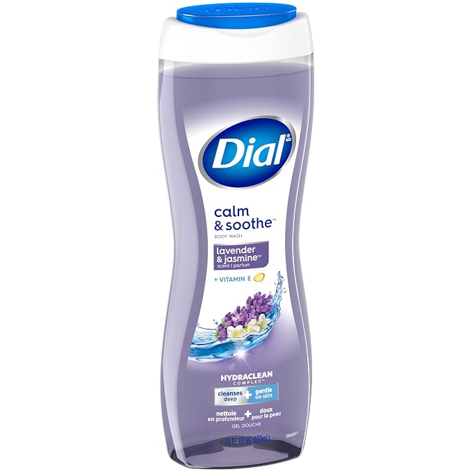 Dial Body Wash, Calm & Soothe Lavender & Jasmine Scent, 16 fl oz - Image 3