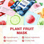 Kaely 12 Pack Strawberry Face Masks - Image 2