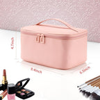 OCHEAL Pink Makeup Bag, Travel Makeup Organizer Bag, Large Capacity Cosmetic - Image 4