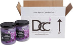 Lilac Blossom Two Pack Odor Eliminating Highly Fragranced Candle - Image 3