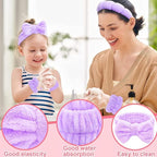 6 Pcs Elastic Microfiber Spa Headband Set - Image 6