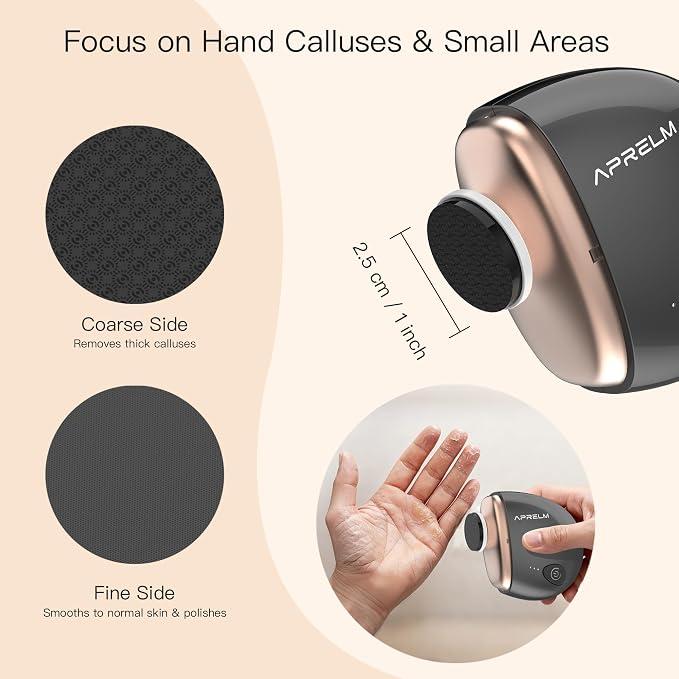 AprElm Portable Electric Hand & Foot Callus Remover - Image 2