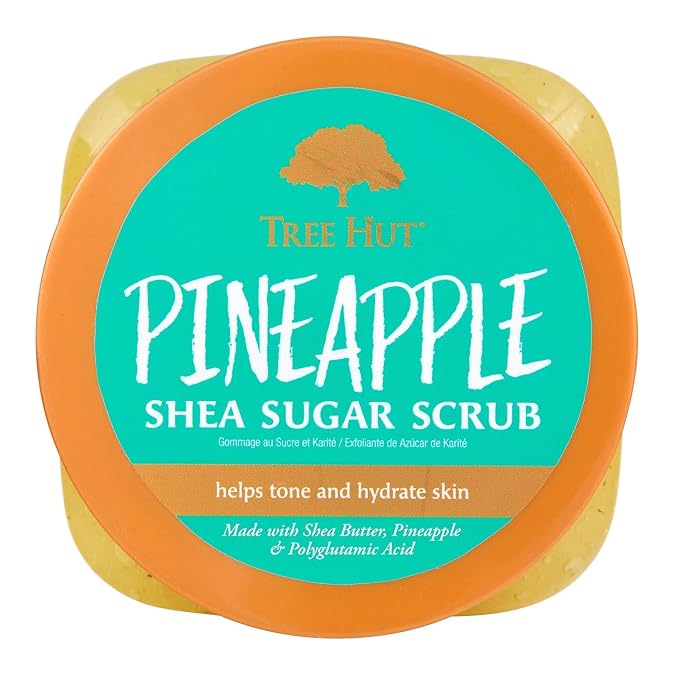 Tree Hut Pineapple Shea Sugar Scrub, Exfoliating, Hydrating & Moisturizing Body - Image 4