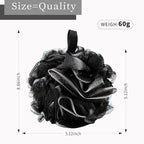 BCKENEY Bath Loofah Shower Sponge Body Back Scrubber Soft Mesh Shower Puffs - Image 2