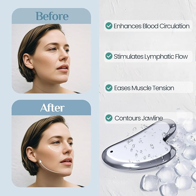 Rena Chris Gua Sha Facial Tools, Terahertz Guasha Tool - Image 3
