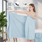 Hailea 18 Piece Family Bath Towel Set Include 6 Bath Towels, 6 Hand Towels and - Image 9