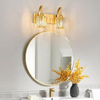 Modern Bathroom Vanity Light, 2-Light Gold Wall Sconce - Image 3