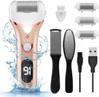 Electric Foot Callus Remover, Rechargeable Portable Electronic Foot File by Geopu