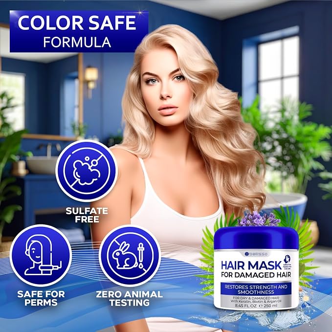 BELLISSO Hair Mask for Damaged Hair - Image 3