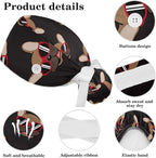 Ethnic Aztec Pattern Adjustable Scrub Cap Hat - Image 4