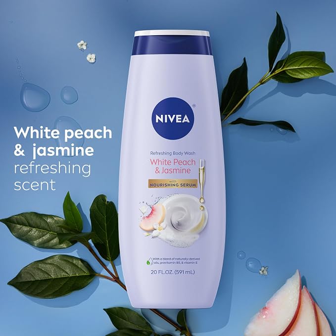 NIVEA Refreshing White Peach and Jasmine Body Wash - Image 11