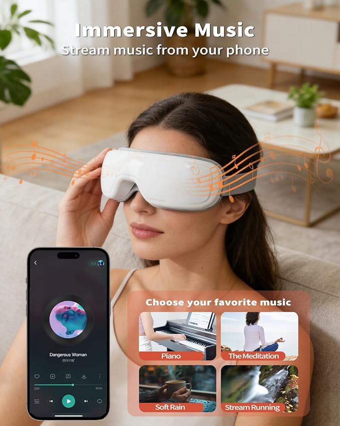 Pinailon Eye Massager, Rechargeable Heated Sleep Mask - Image 3