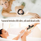 Dry Brushing Body Brush for Lymphatic Drainage, Azymi Shower Bath Brush 100% - Image 5