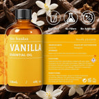 SU JUABA Vanilla Essential Oil 4 Fl Oz, 100% Natural Aromatherapy Oil - Image 6