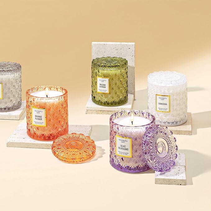 Chloefu LAN Orange Blossom Candle, Natural Soy Scented Candles - Image 7