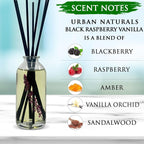 Urban Naturals Black Raspberry Vanilla Reed Diffuser Set | Made - Image 3
