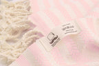 Bazaar Anatolia Turkish Beach Towel – 100% Cotton, Quick Dry, Sand Free Pink - Image 9