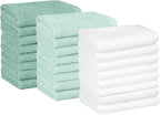 Amazon Basics Highly Absorbent, Soft & Durable 100% Cotton Washcloths by AmazonBasics