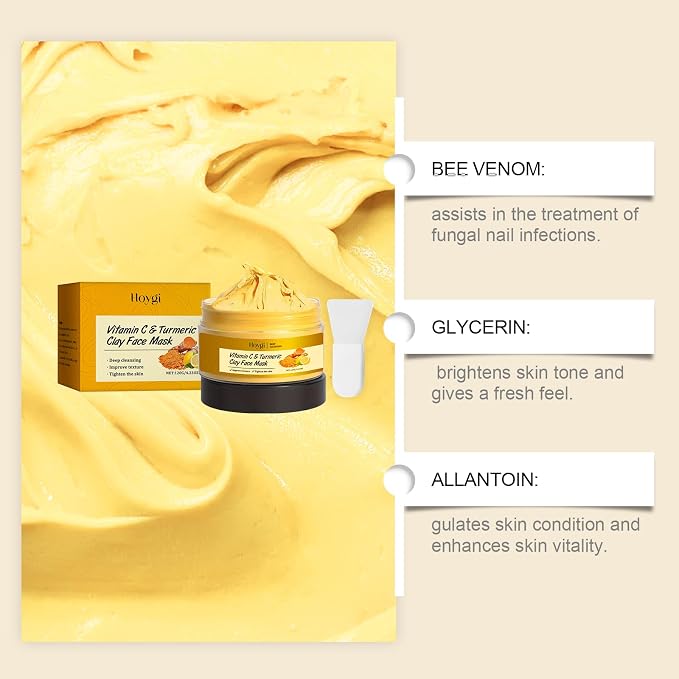 Turmeric Vitamin C Clay Mask, Suitable - Image 2