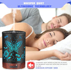 Metal Essential Oils Diffuser 150ML Christmas Aromatherapy Diffuser Cool Mist - Image 3