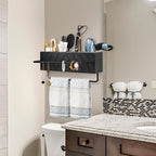 Hair Tool Organizer Wall Mount, Hair Dryer Holder - Image 3
