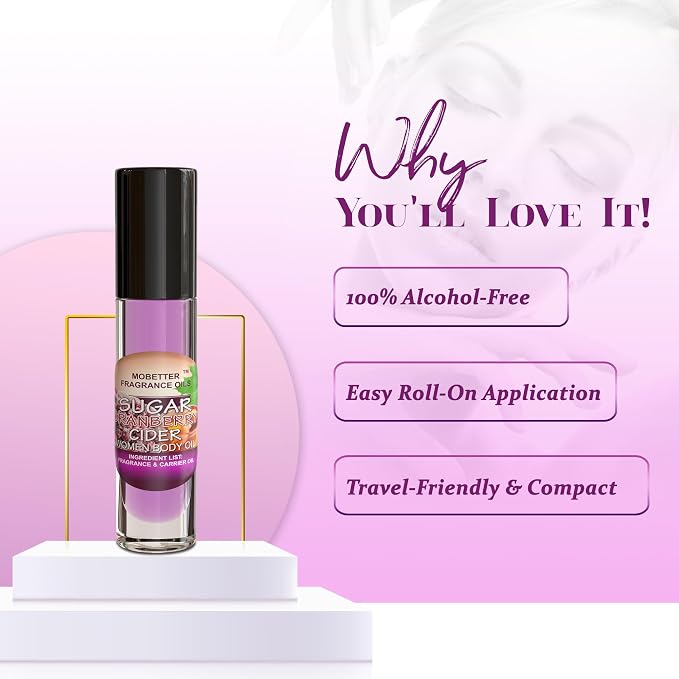 MOBETTER FRAGRANCE OILS Sugar Cranberry Cider Perfume Women Body Oil - Image 3
