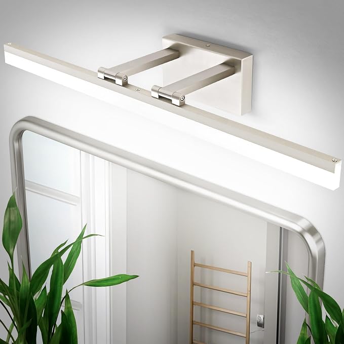 SOLFART Bathroom Lights Over Mirror: 32 Inch Bathroom Vanity Light- Brushed by SOLFART