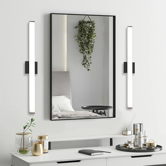 LED Bathroom Vanity Light Fixtures 31.5in Matte Black, Dimmable 24W 4000K - Image 8