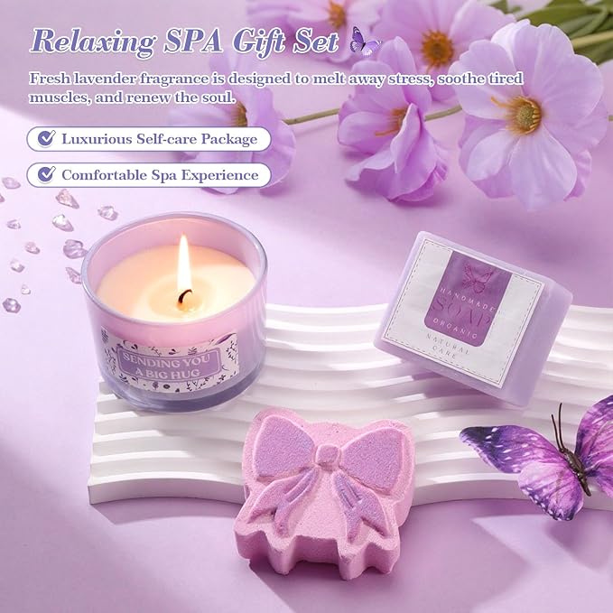Lavender Mothers' Day gift for Mom, Birthday Gifts for Women Self Care Gifts - Image 4