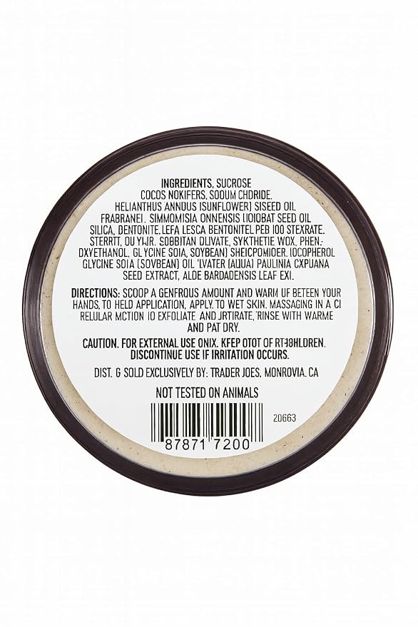 Trader Joe’s Brazil Nut Body Scrub, 8 ounces - Image 2