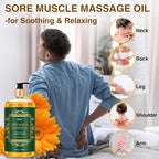 Pjordo 2 Pack Body Massage Oil for Massage Therapy, Sore Muscle Arnica Oil & - Image 3