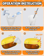 Lehoo Castle Baby Bath Toys, Dinosaur Bath Bubble Machine, Bath Toys - Image 3
