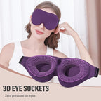 YIVIEW Sleep Mask for Side Sleeper, Complete Light Blocking 3D Sleeping Eye Mask - Image 4