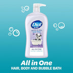 Dial Kids All-in-1 Body + Hair + Bubble Bath, Lavender Scent, 32 Fl Oz - Image 2
