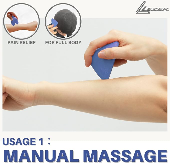 LEZER Large Trigger Massage Point, Manual Massage Ball, Hip Hook, Muscle Knot - Image 4