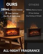 Essential Oil Diffuser, 7-Color Fireplace Fire Flame Aromatherapy Humidifier - Image 3
