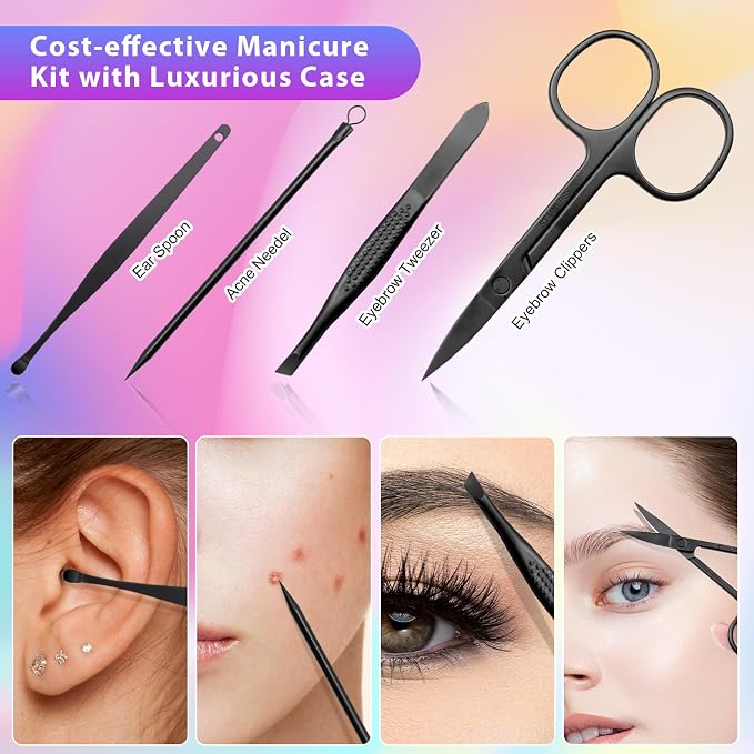 CGBE Nail Clippers Set, Manicure Set Pedicure kit - Image 3