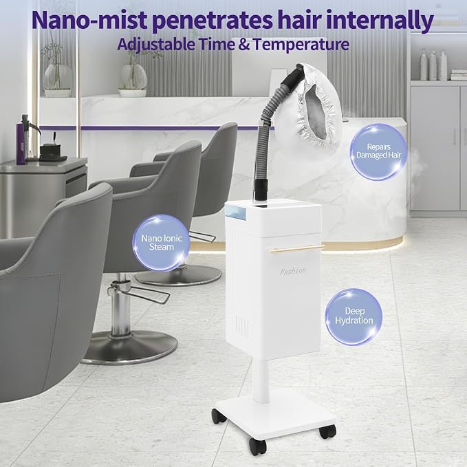 600W Vertical Nano Hair Steamer Dyeing Machine, Hair Oil Machine Freestanding - Image 5