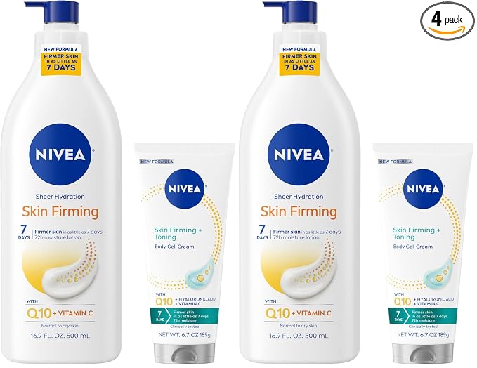 NIVEA Sheer Hydration Skin Firming Body Lotion + Skin Firming & Toning Body Gel by Nivea
