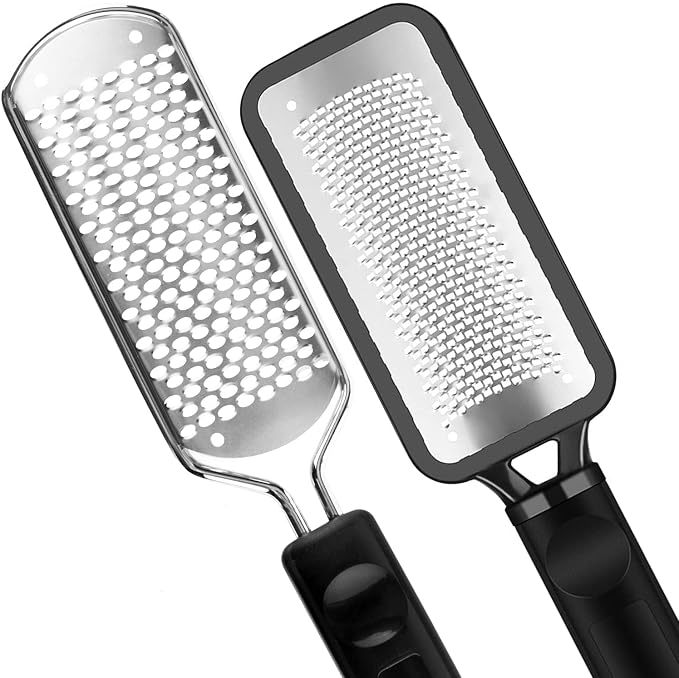 2Pcs Colossal Professional Foot File and Callus Remover, High Grade Stainless by ALOCKMA